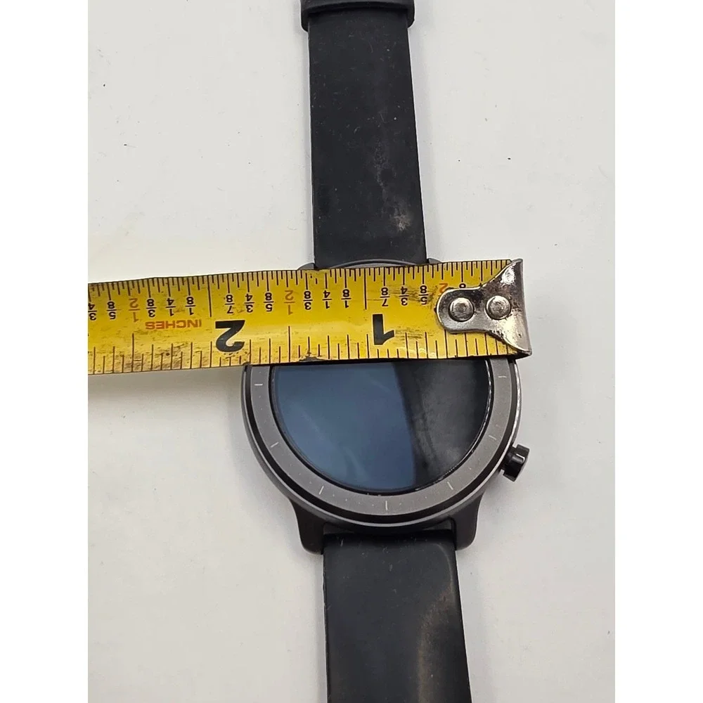 Zizo Tyme‎ Elite Smartwatch Black Silicone Band Fitness Tracker Round Case